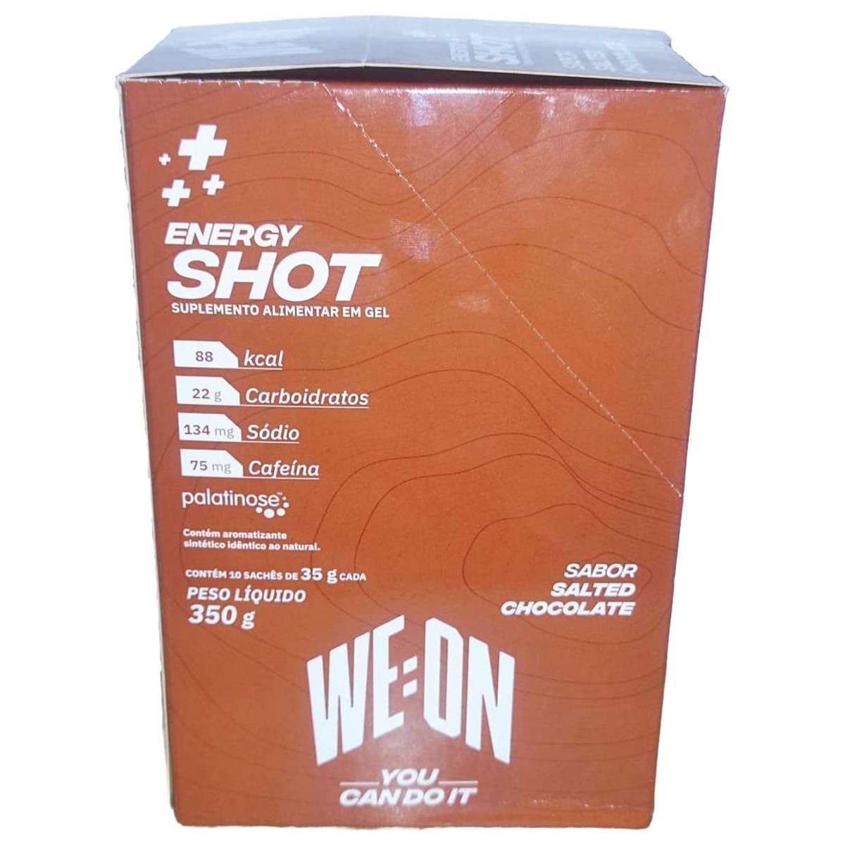 Energy+ Shot Gel - 10 Sach�s 35g Salted Chocolate - WE:ON
