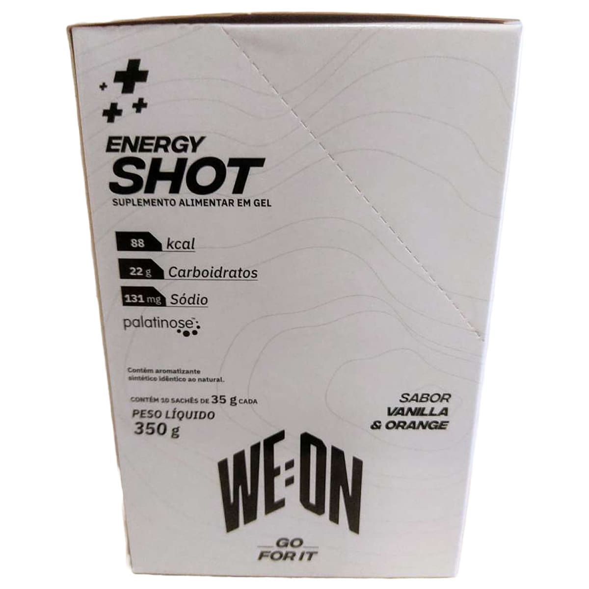 Energy+ Shot Gel - 10 Sach�s 35g Vanilla & Orange - WE:ON