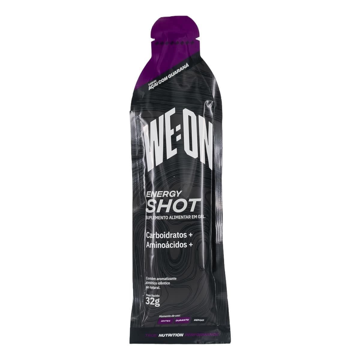 Energy Shot Gel + Cafeina - 1 Unidade 32g A�a� com Guaran� - WE:ON