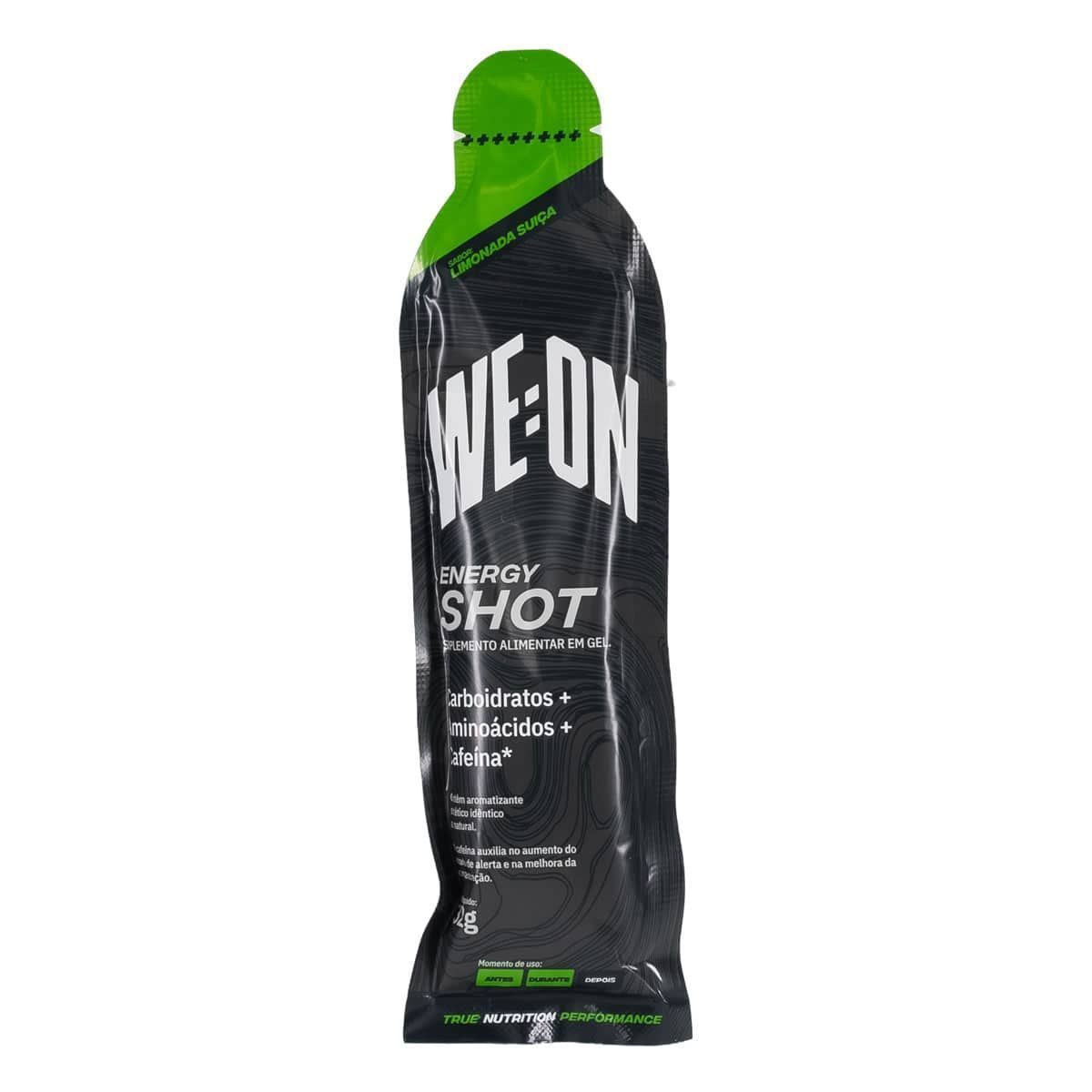 Energy Shot Gel + Cafeina - 1 Unidade 32g Limonada Sui�a - WE:ON