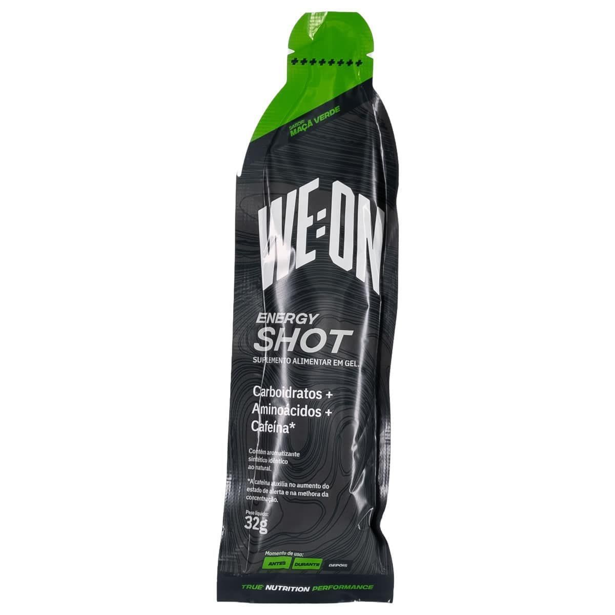 Energy Shot Gel + Cafeina - 1 Unidade 32g Ma�� Verde - WE:ON