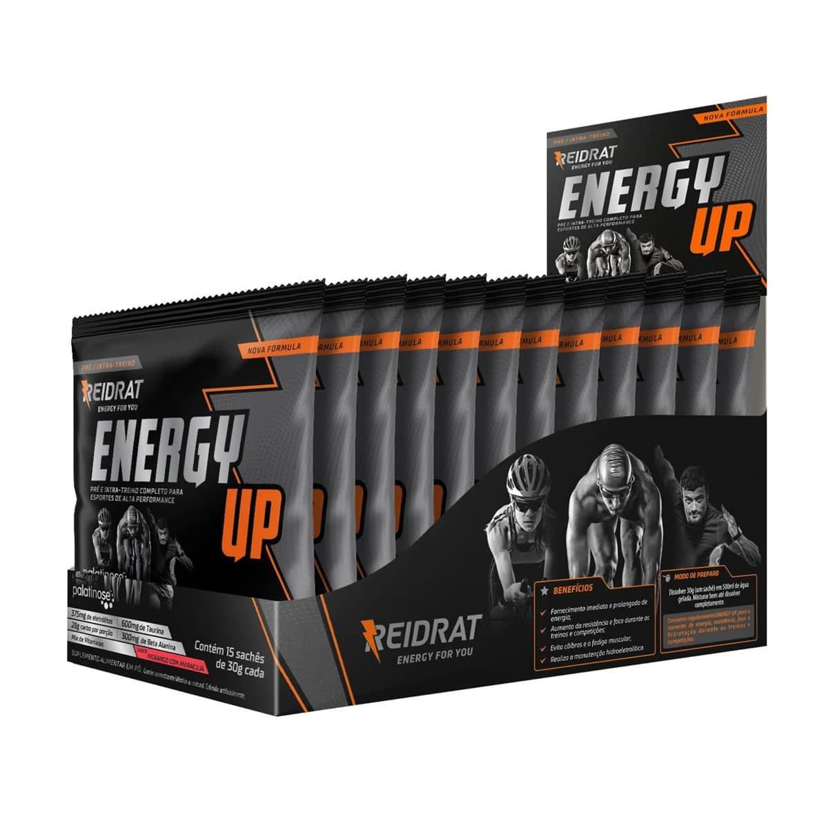 Energy Up - 15 Sach�s 30g Morango com Maracuj� - Reidrat