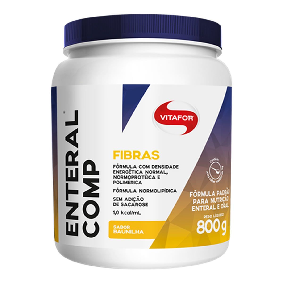 Enteral Comp Com Fibras  - 800g Baunilha - Vitafor