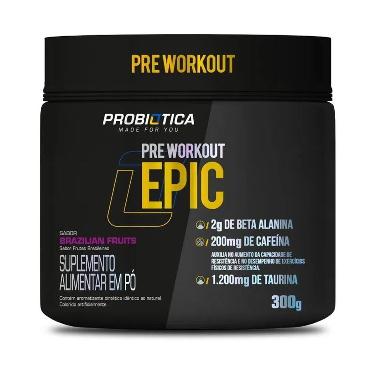 Epic Pr� Workout - 300g Brazilian Fruits - Probi�tica*** Data Venc. 04/04/2023