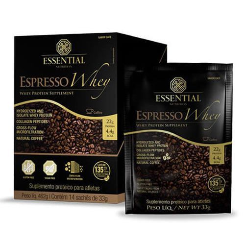 Espresso Whey - 14 Sach�s 33g Caf� - Essential Nutrition