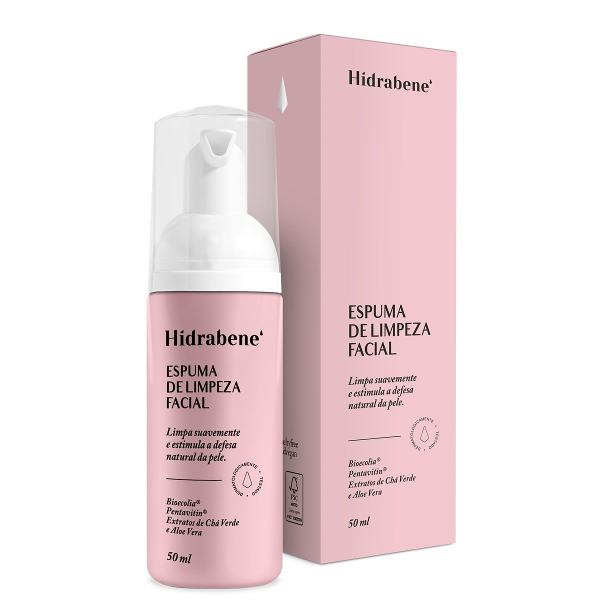 Espuma de Limpeza Facial - 50ml - Hidrabene*** Data Venc. 30/10/2023