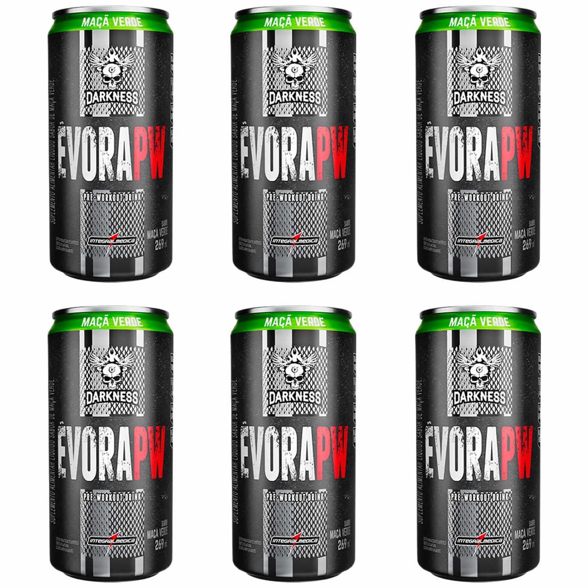�vora PW Drink Energ�tico - 6 Unidade 269ml Ma�� Verde - IntegralM�dica