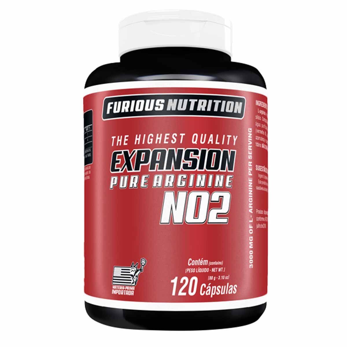 Expansion Pure Arginine - 120 C�psulas - Furious Nutrition