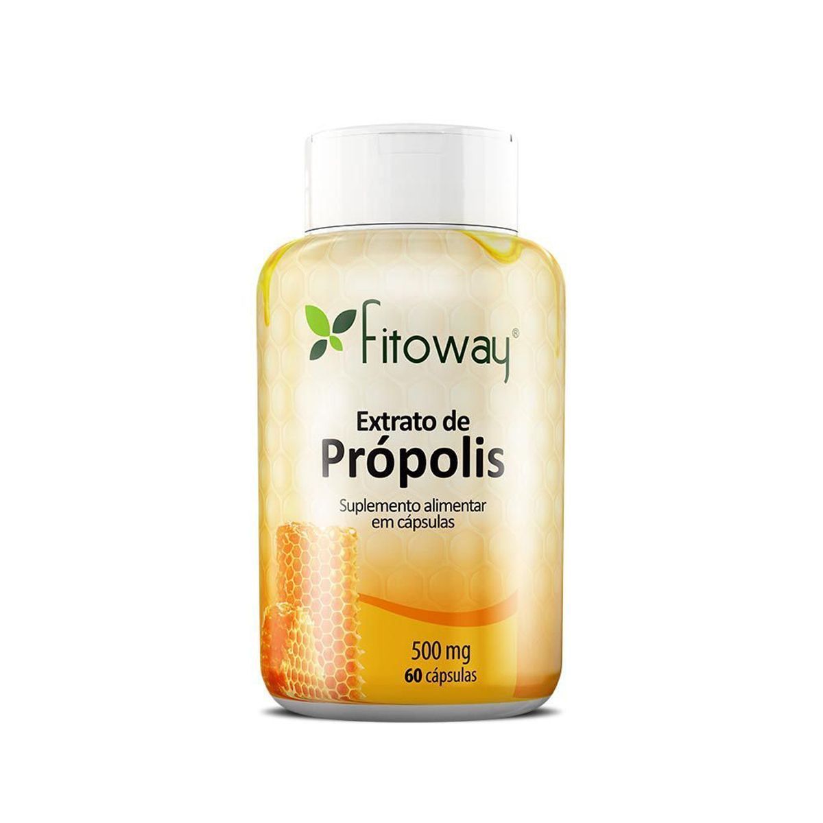 Extrato de Pr�polis - 500mg 60 C�psulas - Fitoway