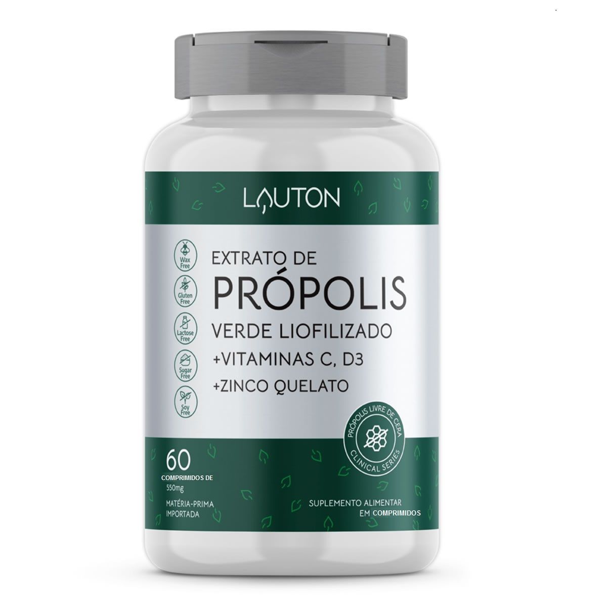 Extrato de Pr�polis Verde Liofilizado - 60 Comprimidos - Lauton Nutrition