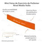 Faixa El�stica Mini Band - N�vel M�dio - Vollo Sports