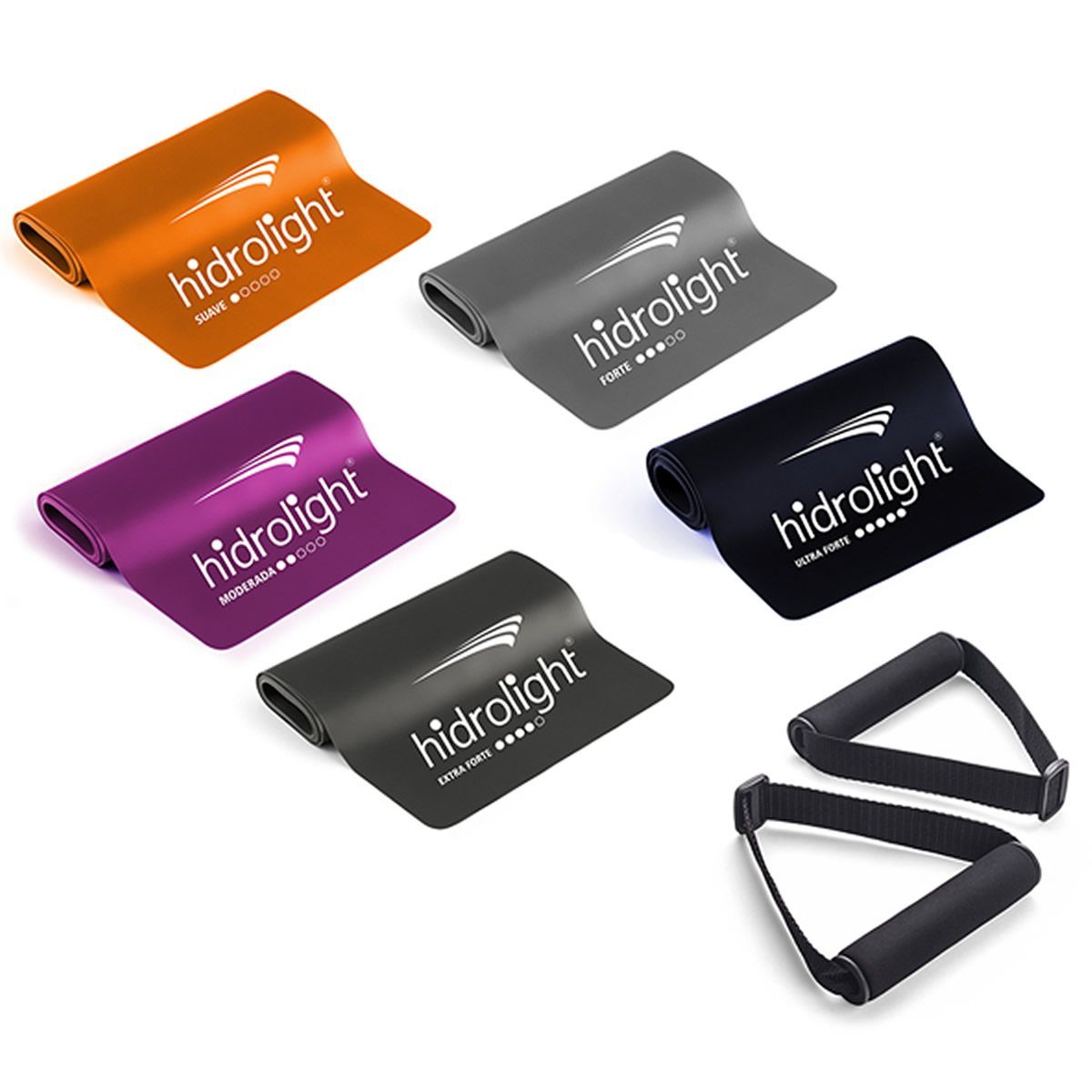 Kit 5 Faixas TPE El�stica - Cores Sortidas  - Hidrolight