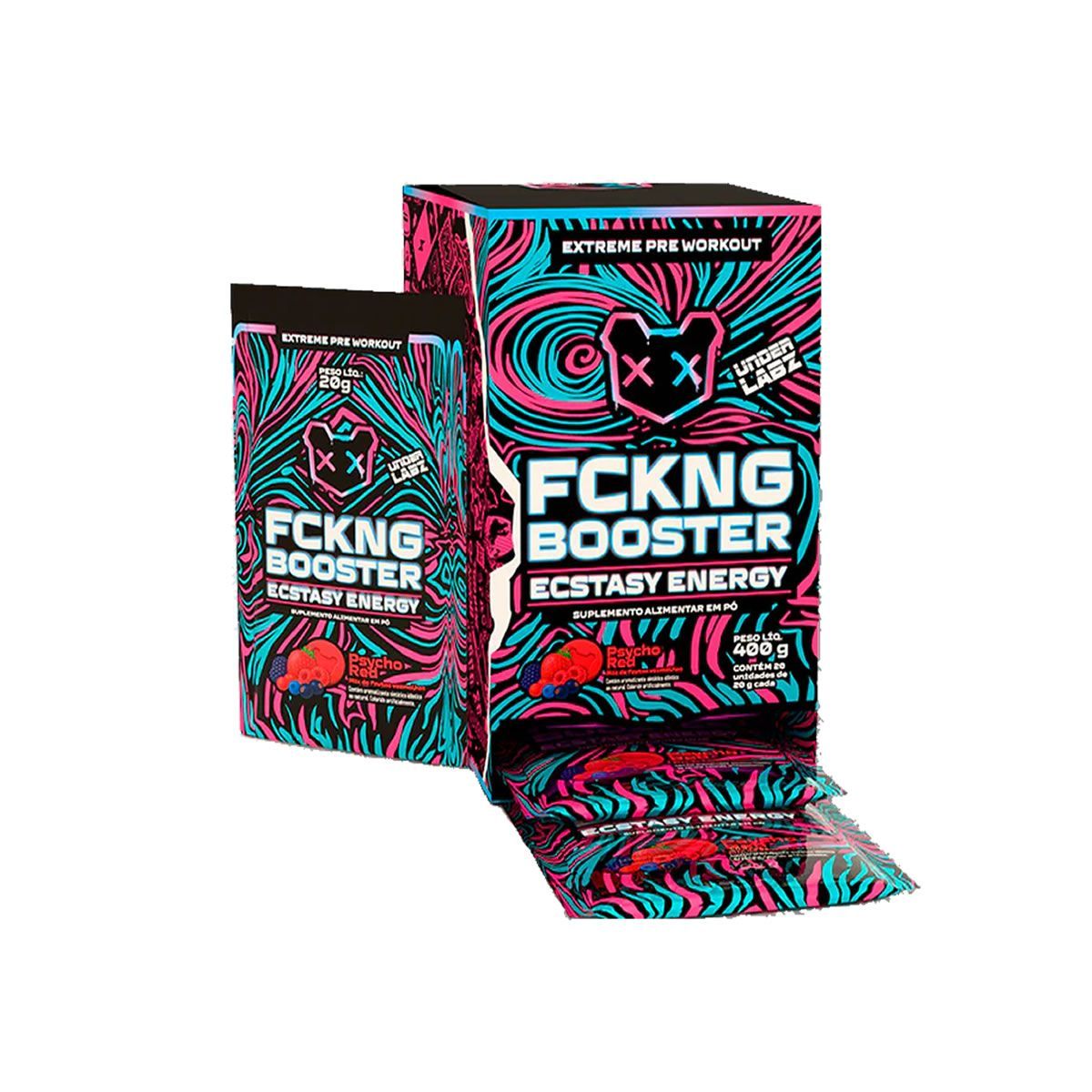 Fckng Booster - 20 Sach�s 20g Psycho Red - Under Labz