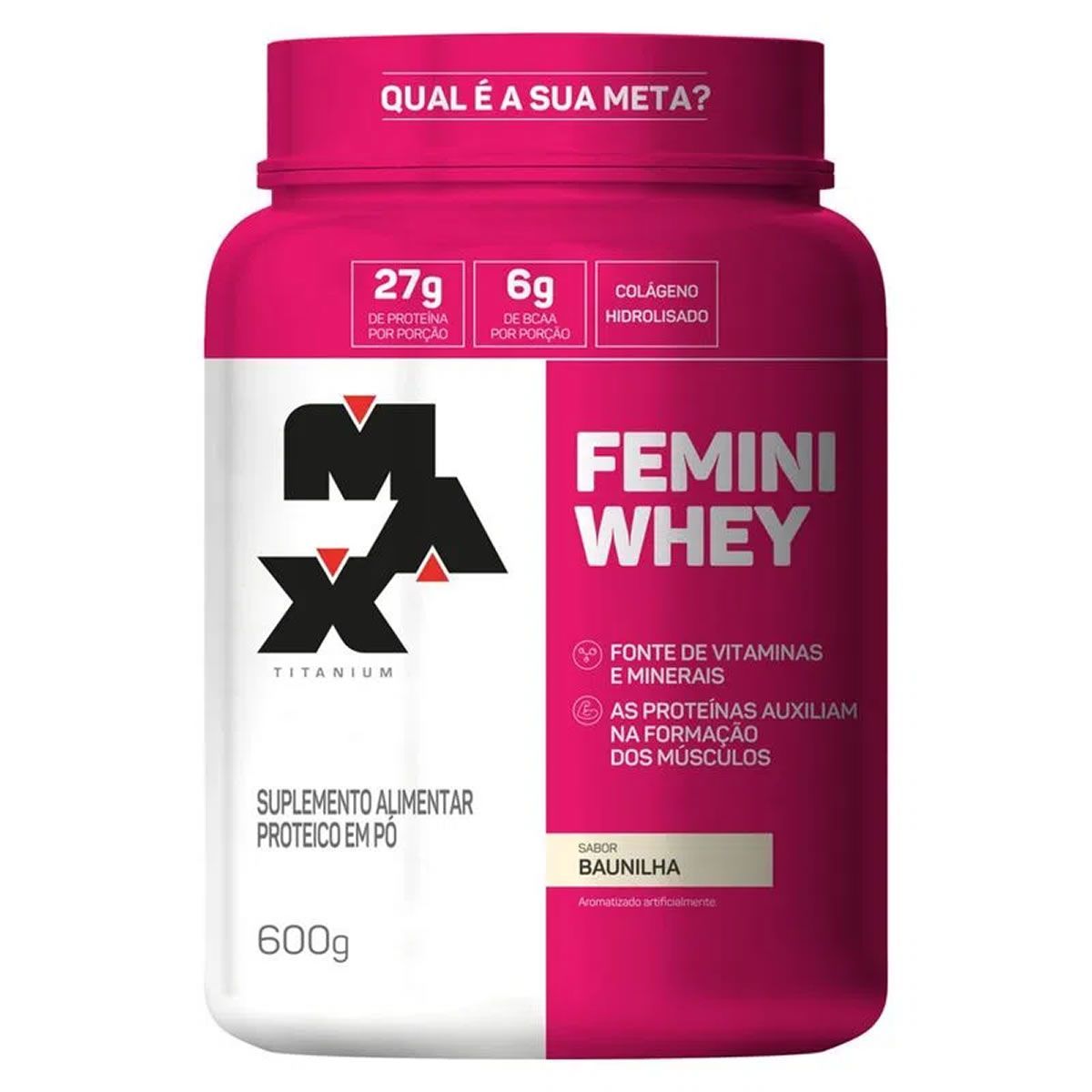 Femini Whey - 600g Baunilha - Max Titanium