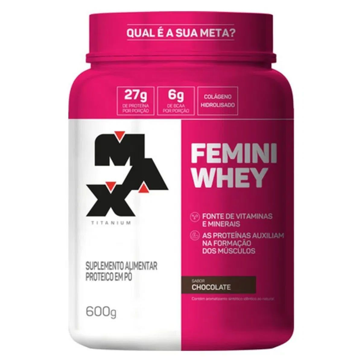 Femini Whey - 600g Chocolate - Max Titanium