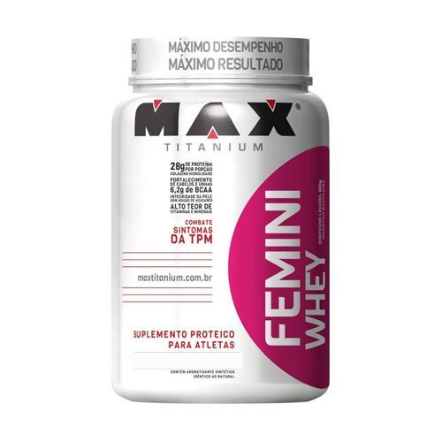 Femini Whey - 900g Baunilha - Max Titanium **NETSHOES