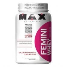 Femini Whey - 900g Morango - Max Titanium **NETSHOES