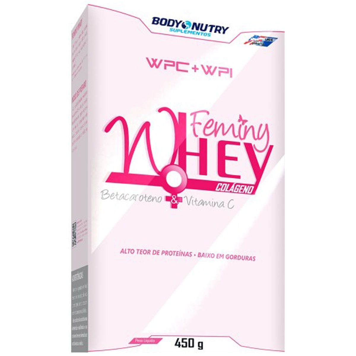 Feminy Whey Col�geno - 450g Morango - Body Nutry