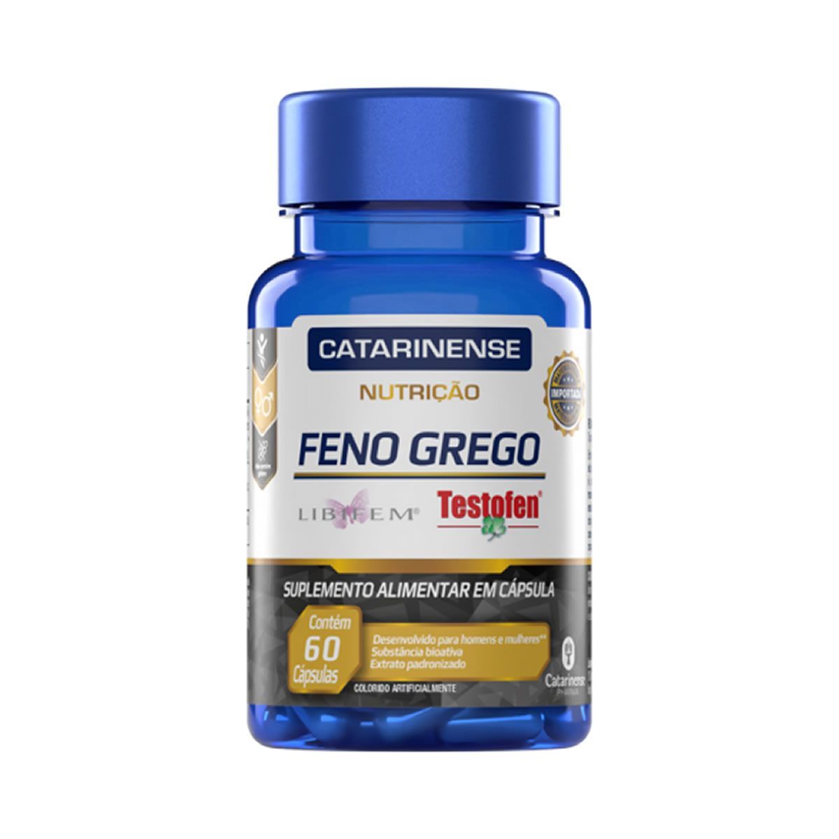 Feno Grego Testofen - 60 C�psula - Catarinense Nutri��o