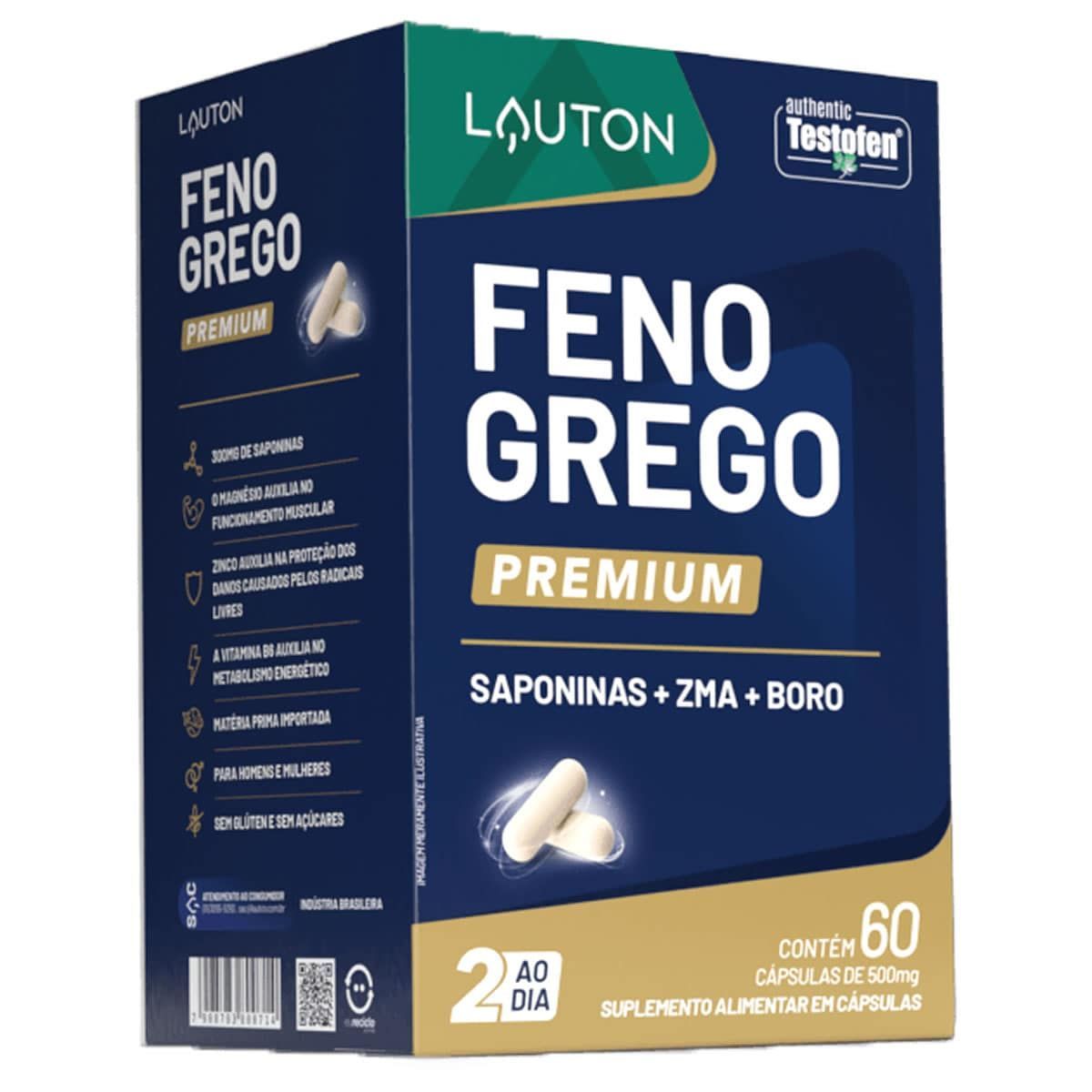 Feno Grego Premium - 60 C�psulas - Lauton Nutrition