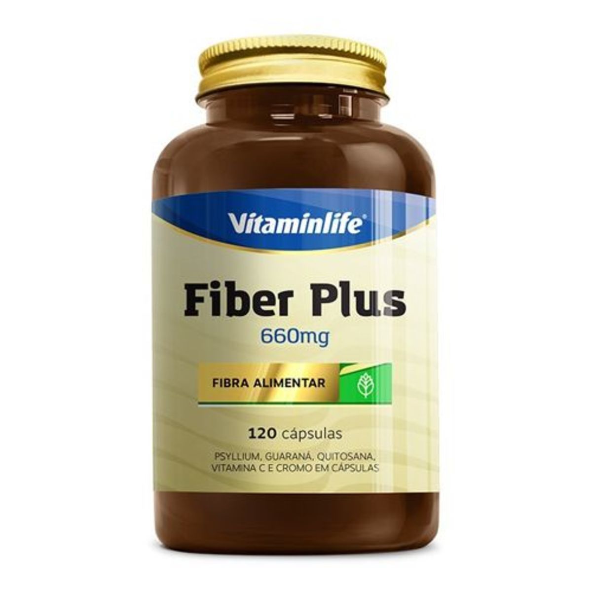 Fiber Plus 660mg - 120 C�psulas - VitaminLife