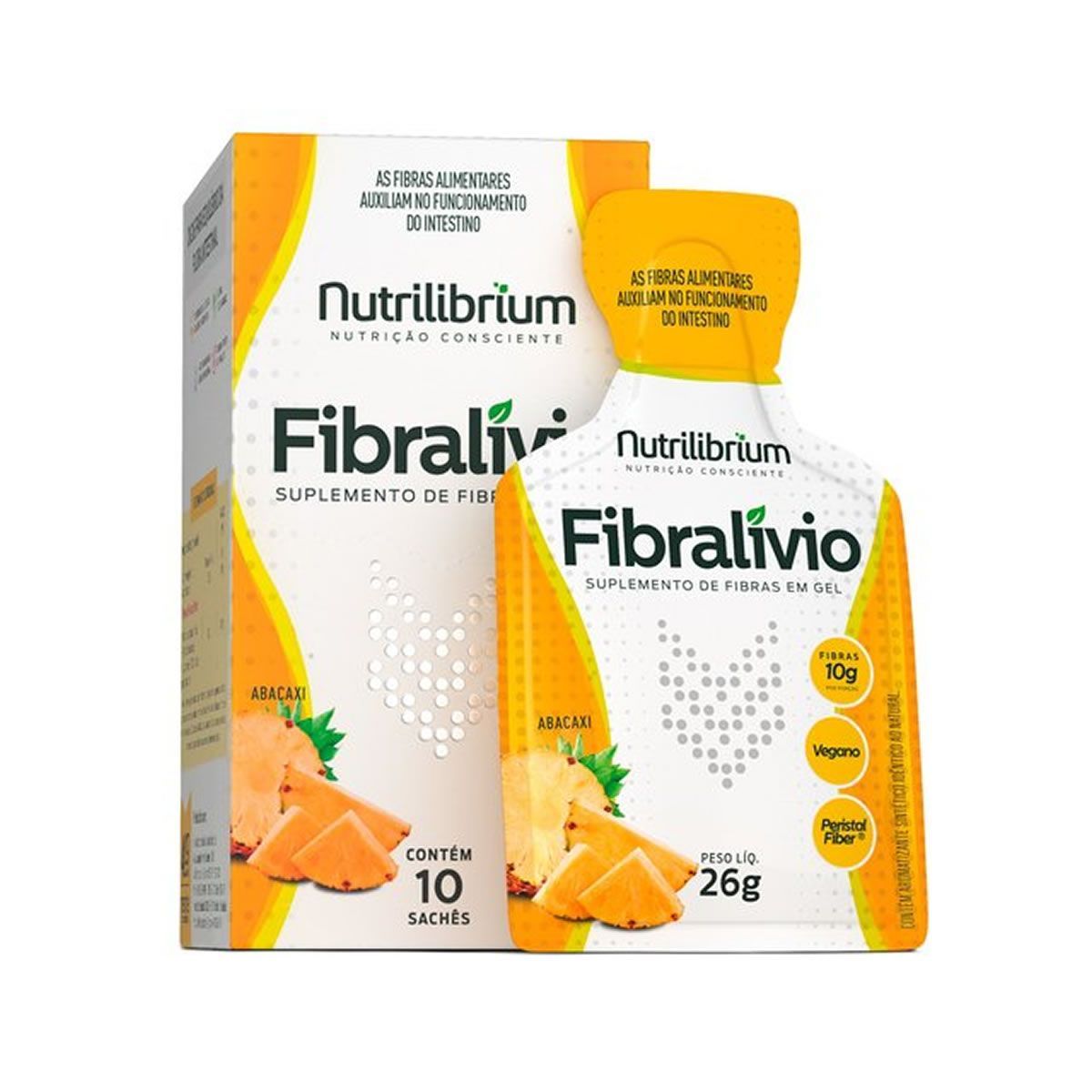 Fibral�vio -  10 Sach�s 26g Abacaxi - Nutrilibrium