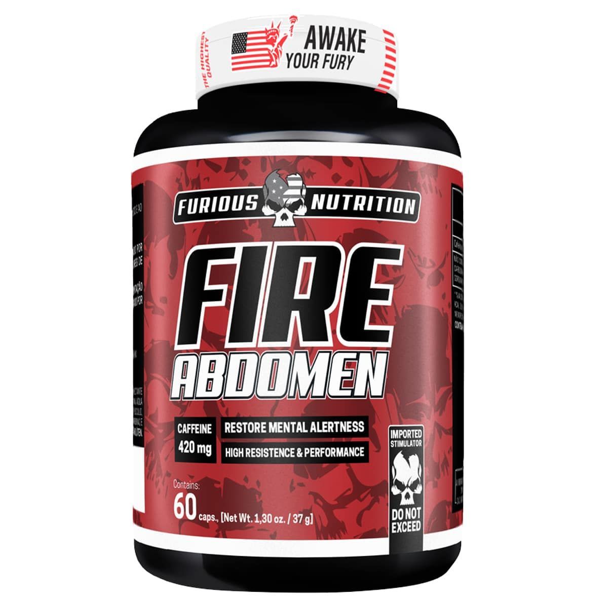 Fire Abdomen - 60 C�psulas - Furious Nutrition*** Data Venc. 20/7/23