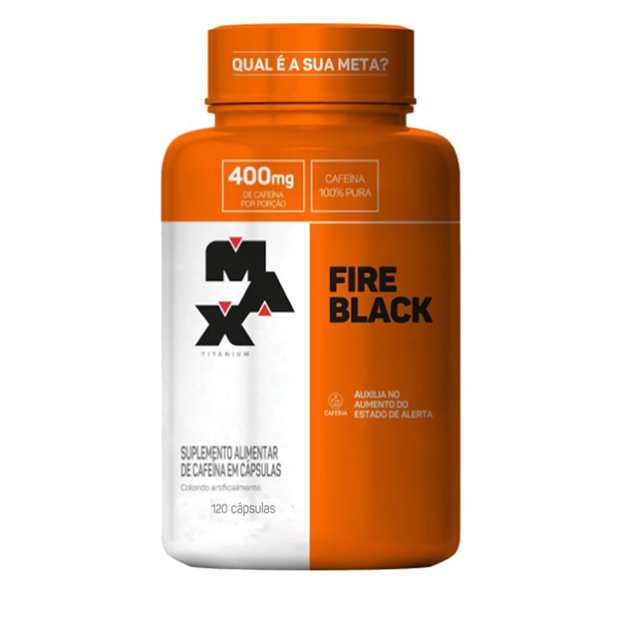 Fire Black - 120 C�psulas - Max Titanium*** Data Venc. 22/11/2024