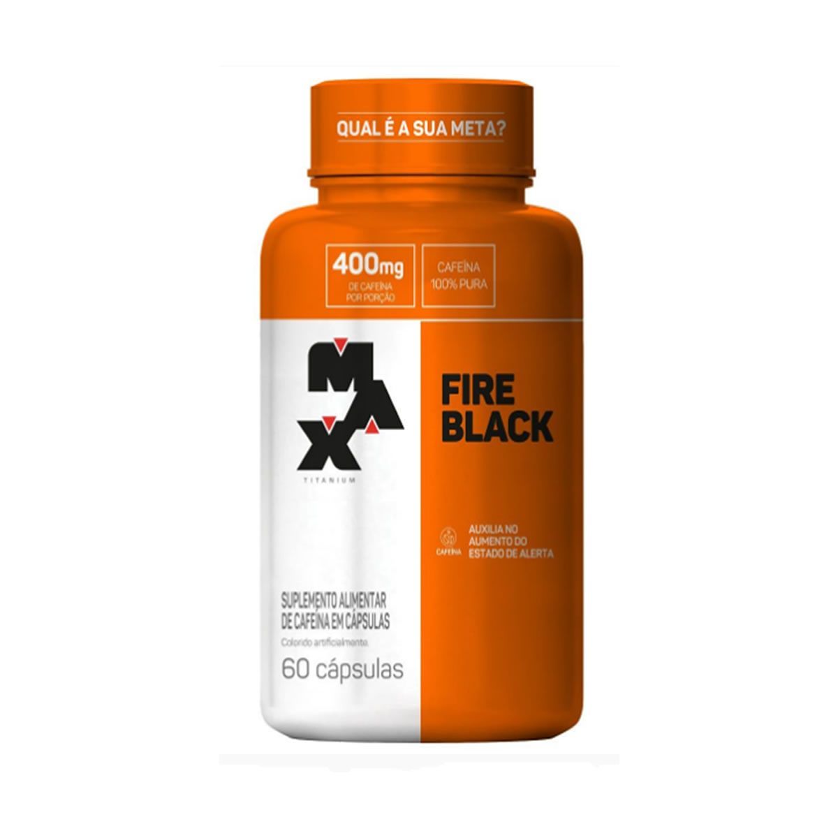 Fire Black - 60 C�psulas - Max Titanium