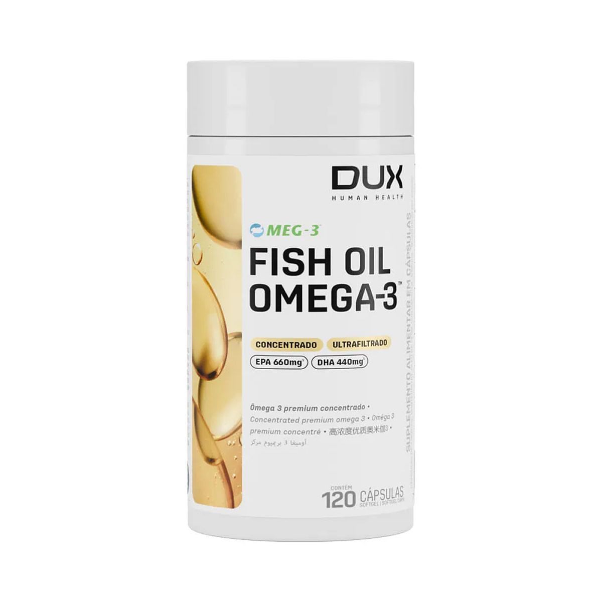Fish Oil Premium -  120 C�psulas Softgel - Dux Nutrition