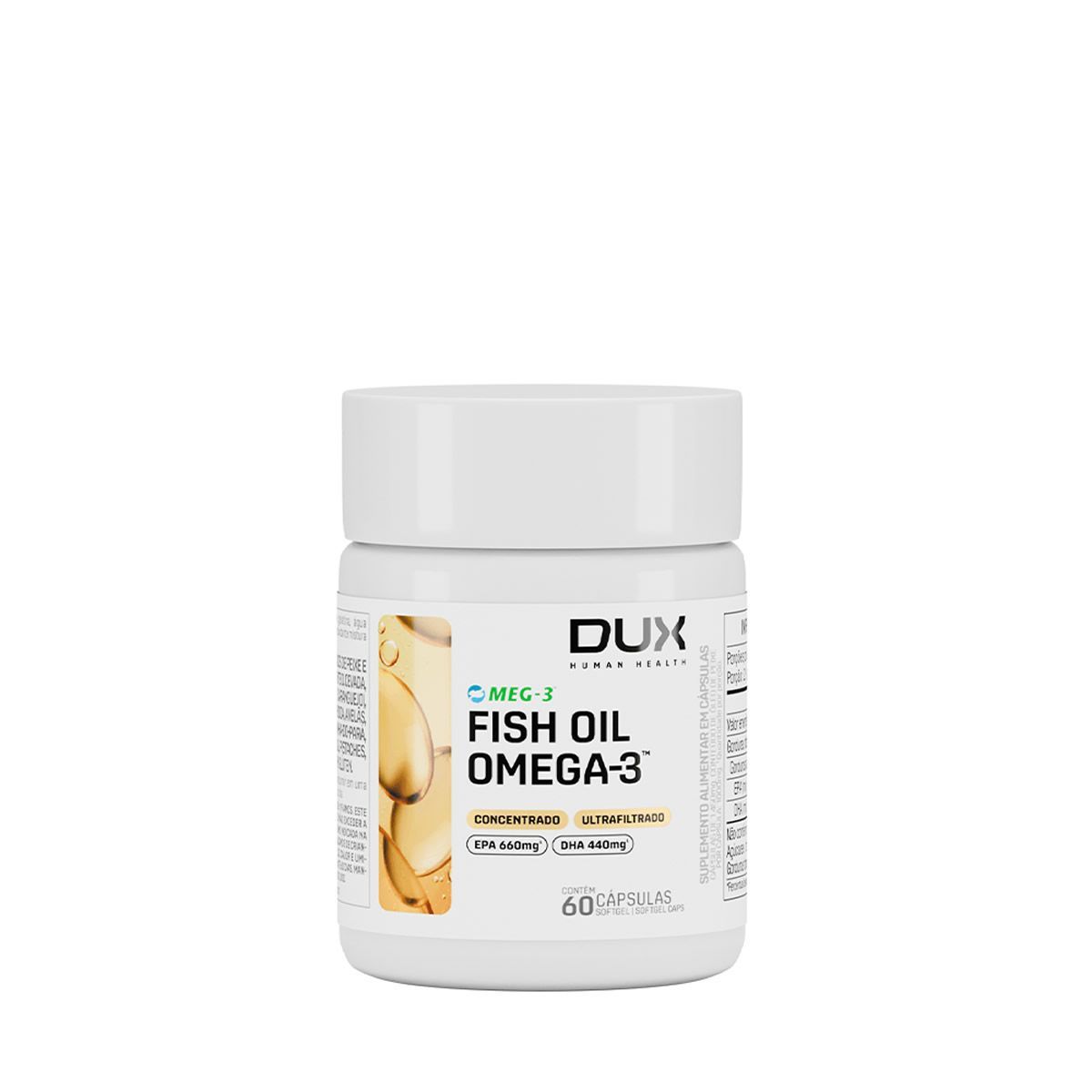 Fish Oil Premium - 60 C�psulas Softgel - Dux Nutrition