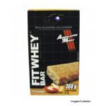 Fit Whey Bar - 12 Unidades - 30g - Sabor Castanha com Cobertura de Chocolate - Probi�tica