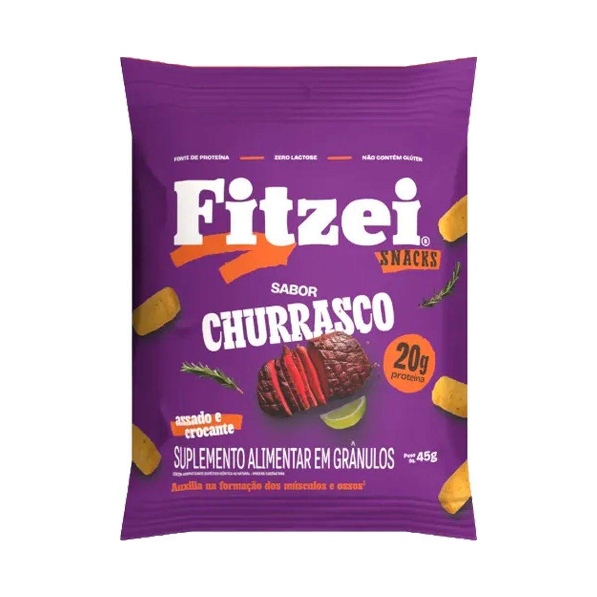 Fitzei Snacks - 45g Churrasco - Vitafor