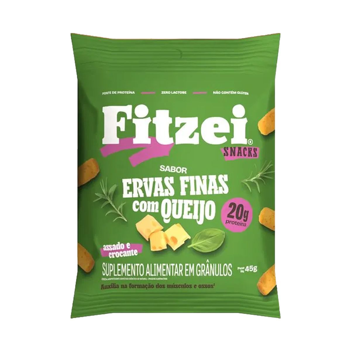 Fitzei Snacks - 45g Ervas Finas com Queijo - Vitafor