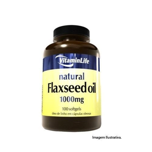 Flaxseed Oil �leo de Linha�a - 1000mg 180 C�psulas - Vitaminlife