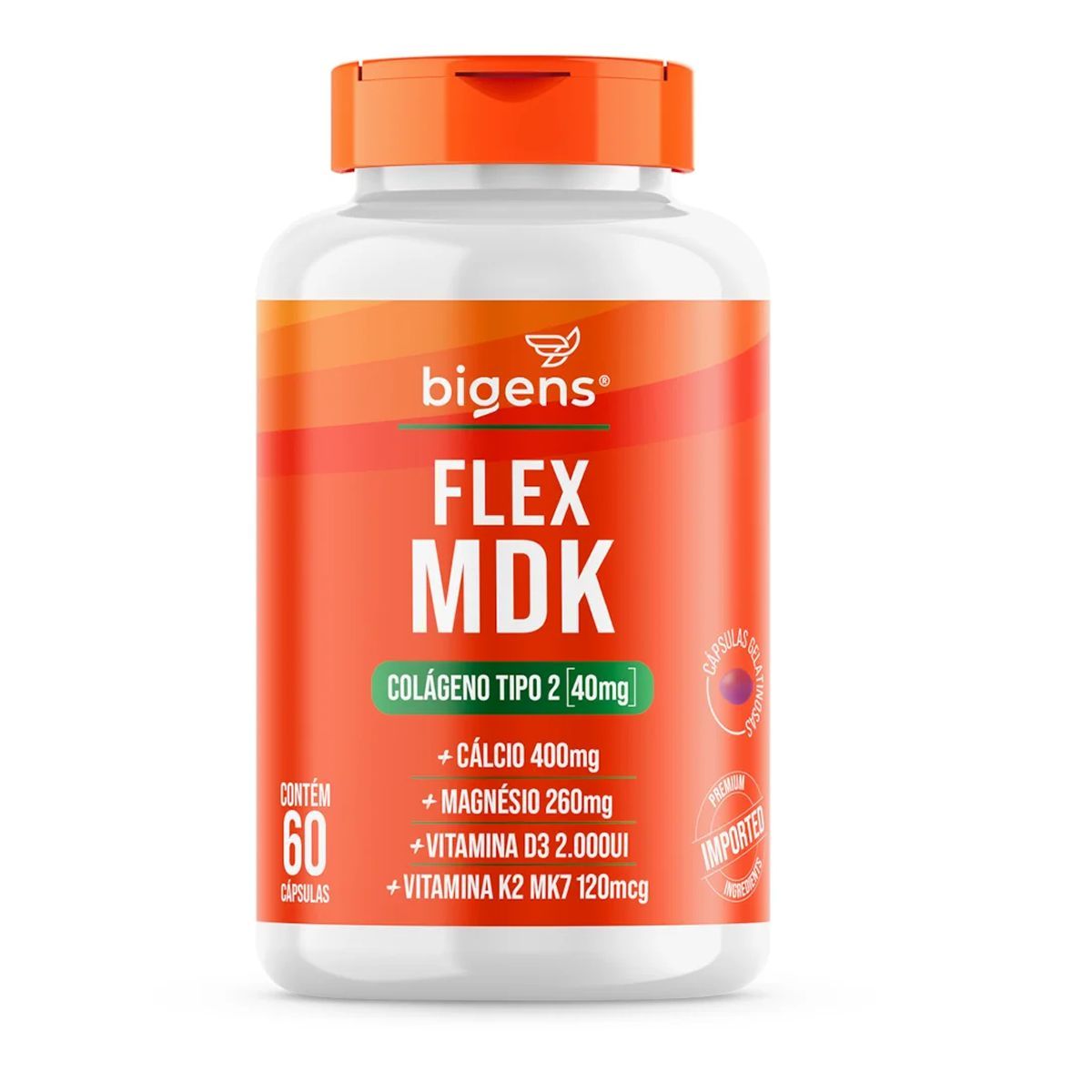 Flex Mdk Col�geno Tipo 2 - 60 C�psulas - Bigens