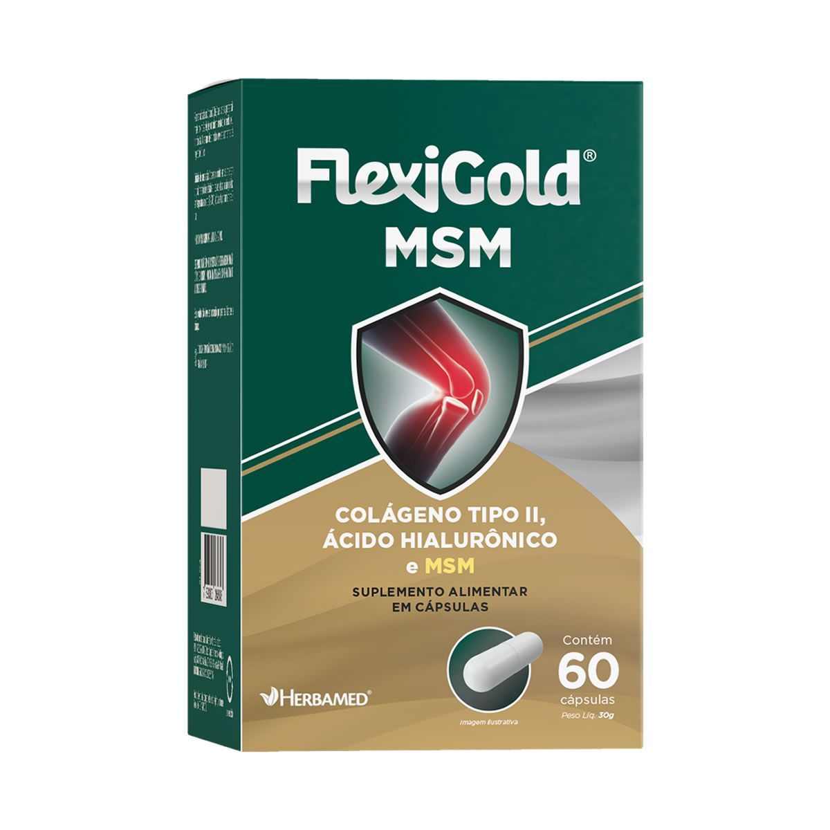 FlexiGold MSM - 60 C�psulas - Herbamed