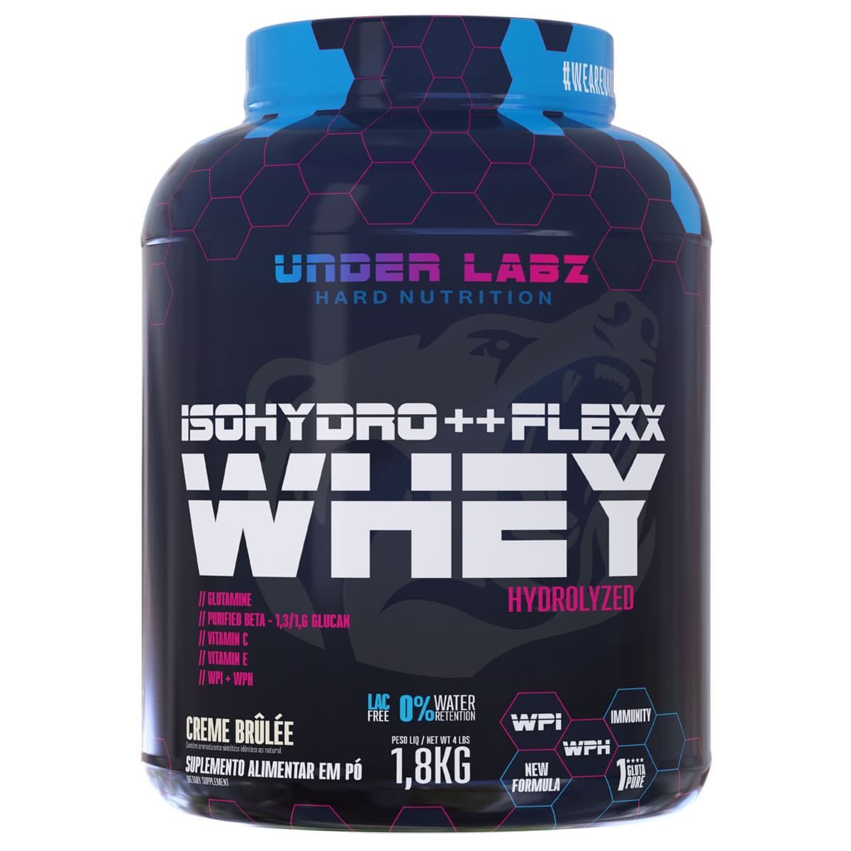 Flexx Whey Isohydro++ - 1800g Creme Br�l�e - Under Labz