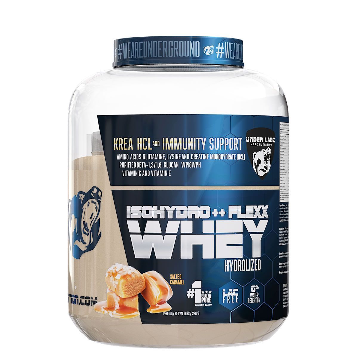 Flexx Whey Isohydro++ - 2.267g Salted Caramel - Under Labz
