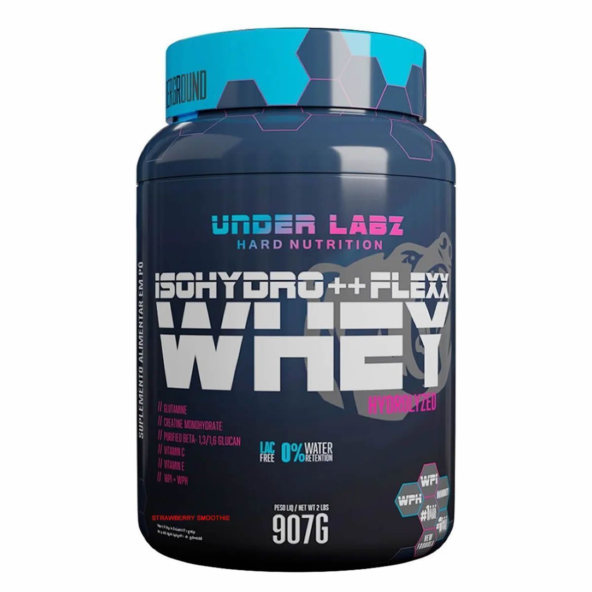 Flexx Whey Isohydro++ - 907g Strawberry Smoothie - Under Labz