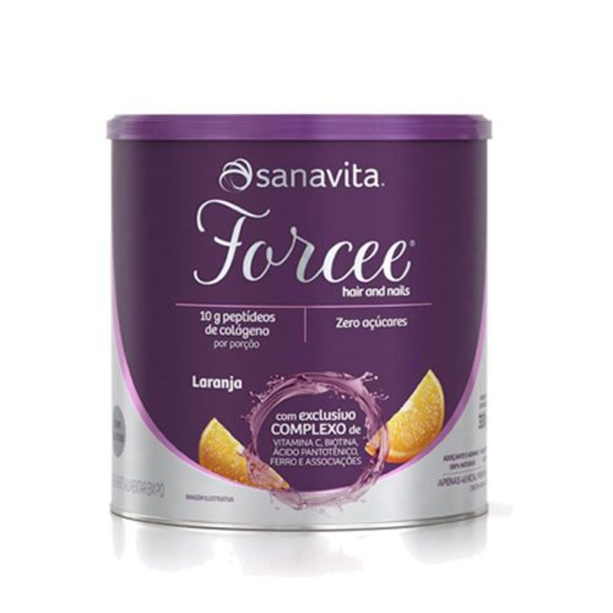 Forcee Hair and Nails - 330g Laranja - Sanavita*** Data Venc. 22/6/23
