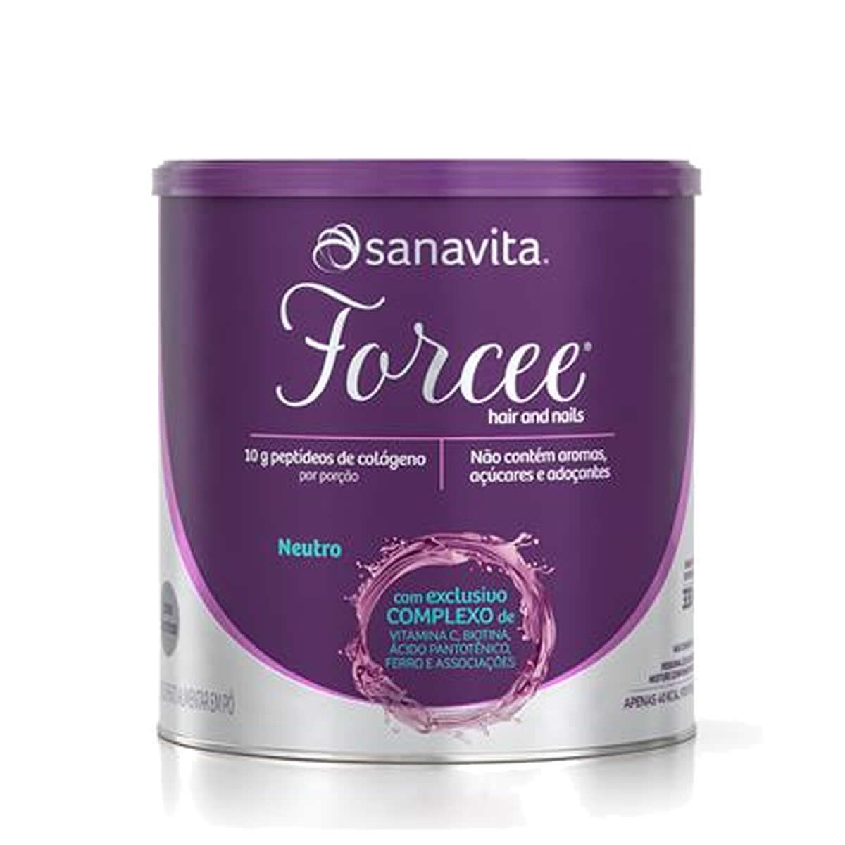 Forcee Hair and Nails - 330g Neutro - Sanavita