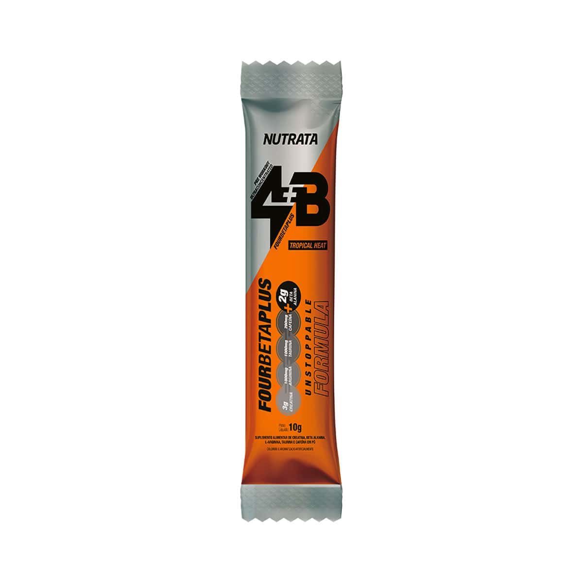 Four Beta Plus Pre Workout - 1 Stick 10g Tropical Heat - Nutrata*** Data Venc. 30/09/2022