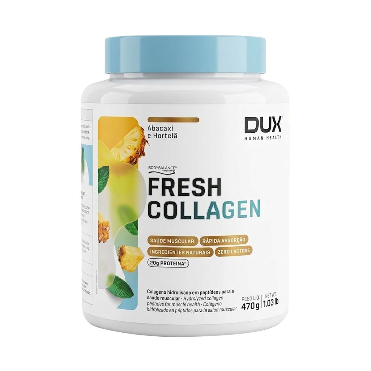 Fresh Collagen - 450g Abacaxi e Hortel� - Dux Nutrition
