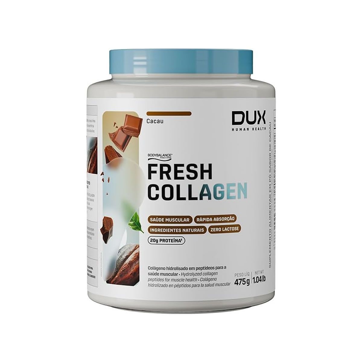 Fresh Collagen - 475g Cacau - Dux Nutrition