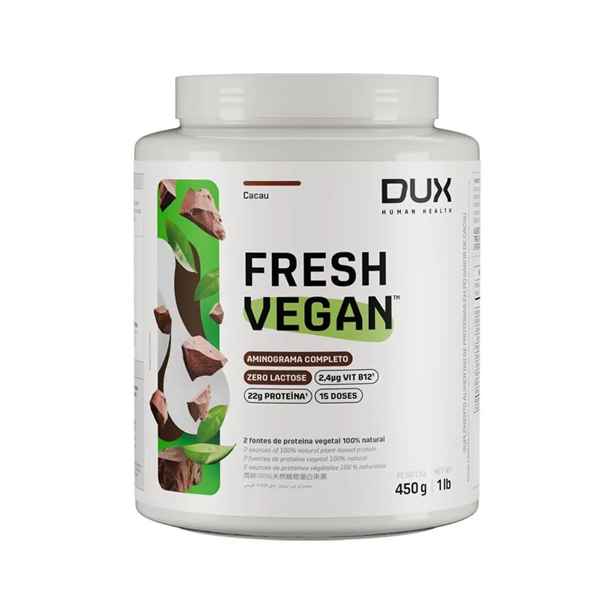 Fresh Vegan - 450g Cacau- Dux Human Healt
