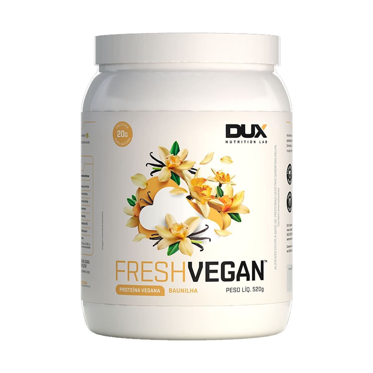Fresh Vegan - 520g Baunilha - Dux Nutrition