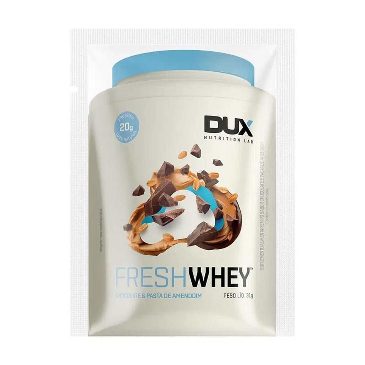 Fresh Whey - 1 Sach� 31g Chocolate & Pasta de Amendoim - Dux Nutrition