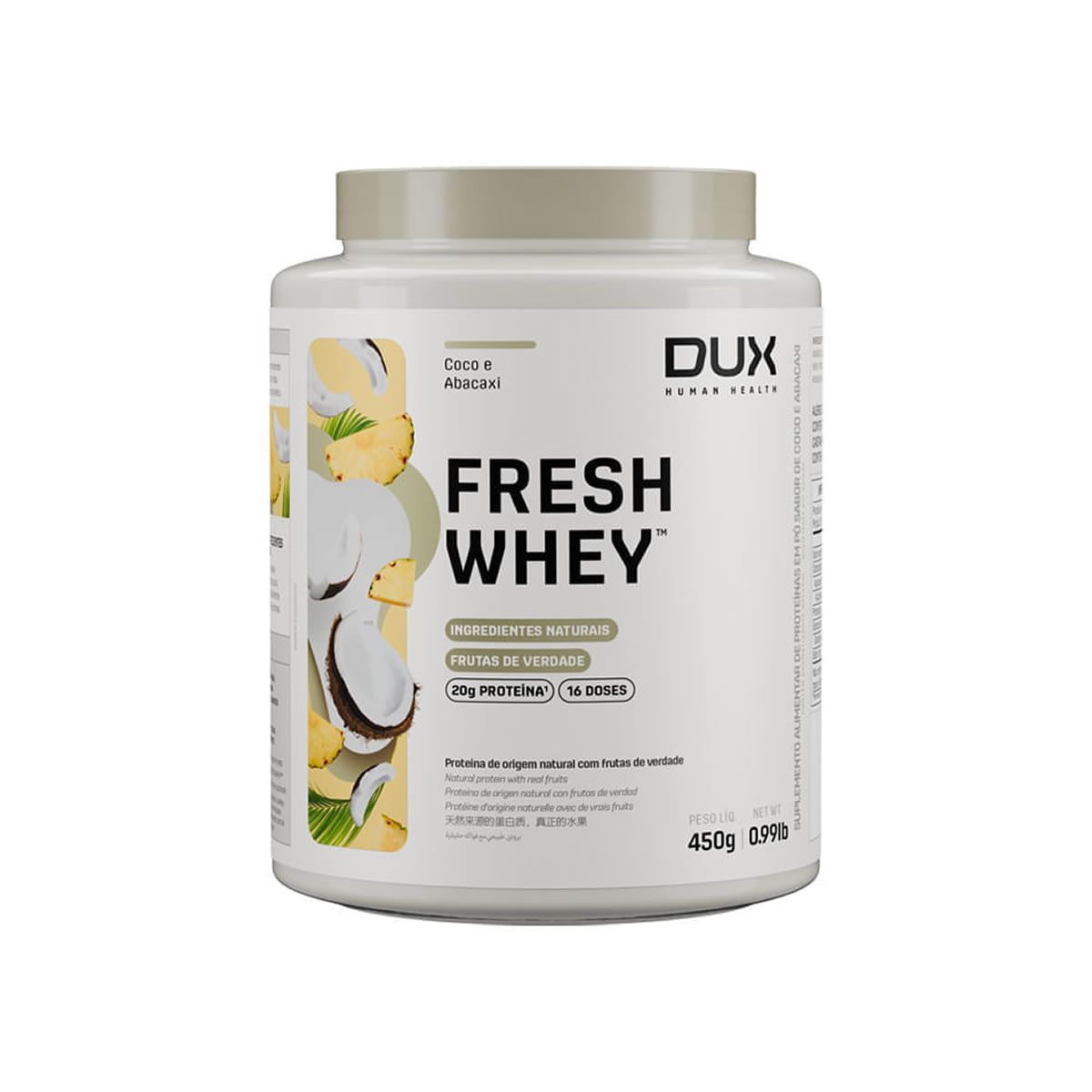 Fresh Whey - 450g Abacaxi e Coco - Dux Nutrition