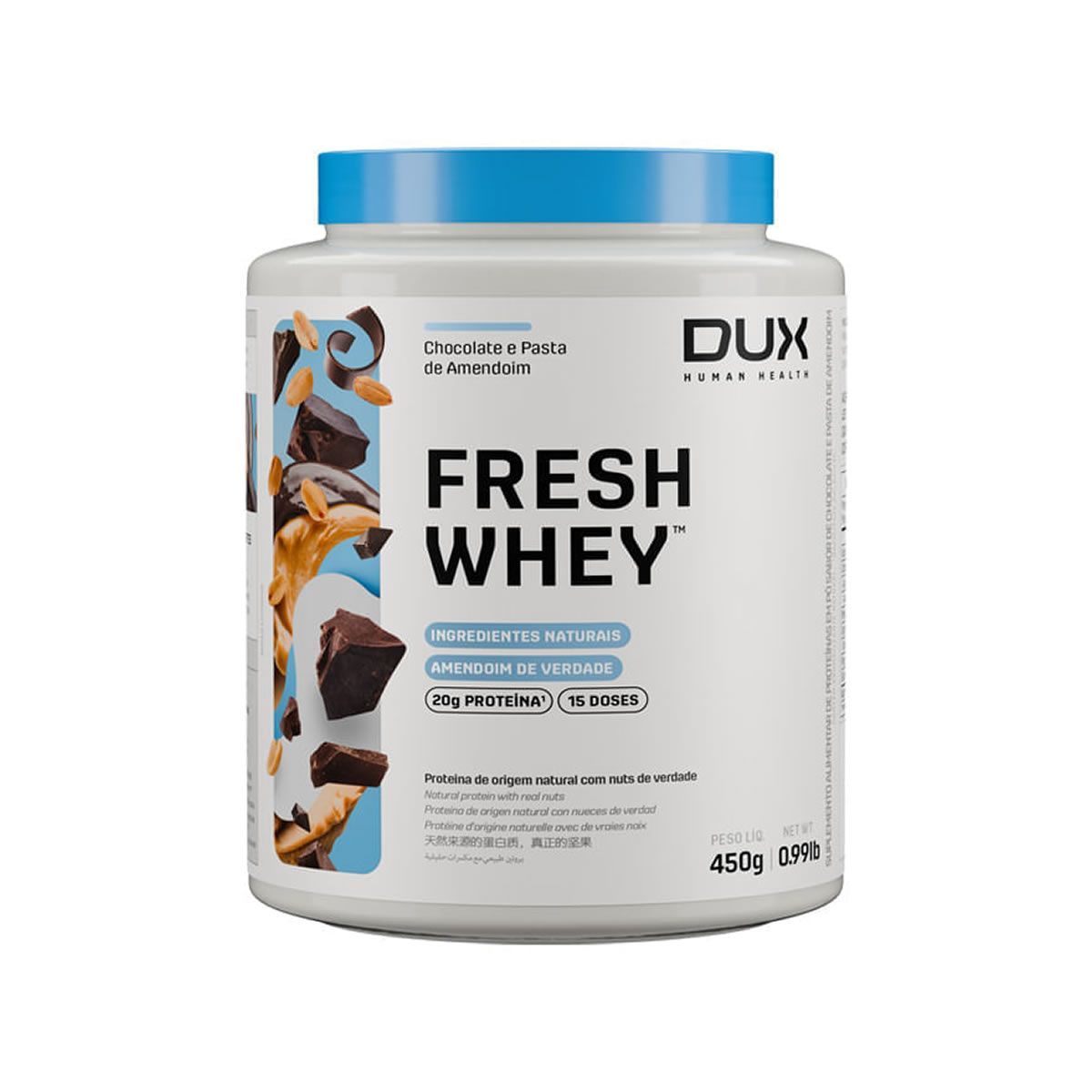Fresh Whey - 450g Chocolate e Pasta de Amendoim - Dux Nutrition